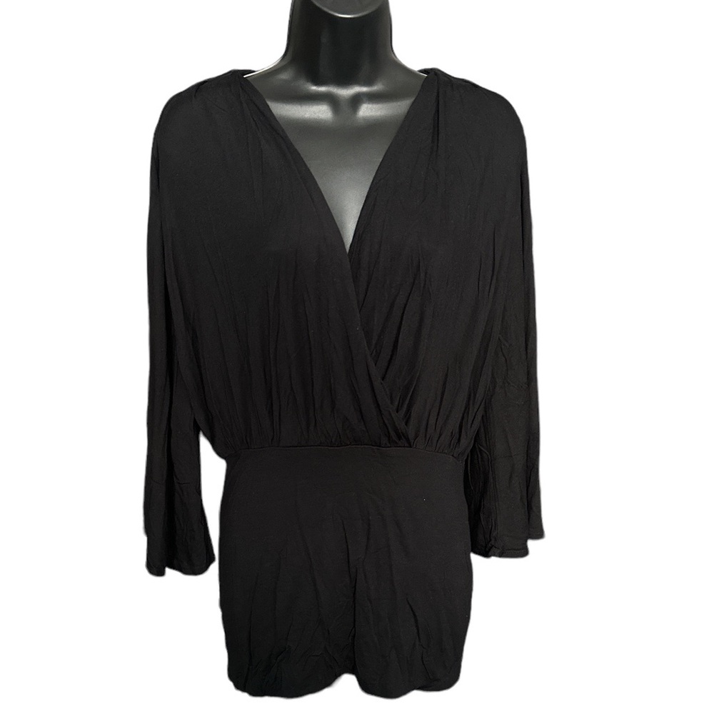 ASOS Black Loose Front/Banded Bottom Mini Dress